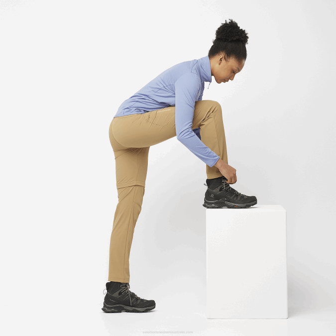 Women\'s Full Zip Midlayer Jacket - Essential Lightwarm V42L863 Salomon English Manor - Salomon shoes