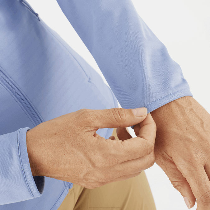 Women\'s Full Zip Midlayer Jacket - Essential Lightwarm V42L863 Salomon English Manor - Salomon shoes