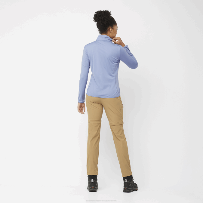 Women\'s Full Zip Midlayer Jacket - Essential Lightwarm V42L863 Salomon English Manor - Salomon shoes