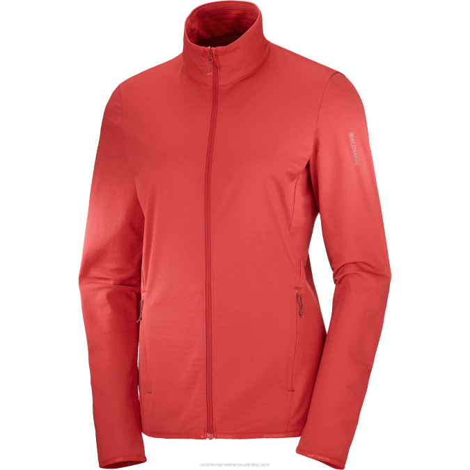 Women\'s Full Zip Midlayer Jacket - Essential Lightwarm V42L868 Salomon Samba - Salomon sneakers Australia