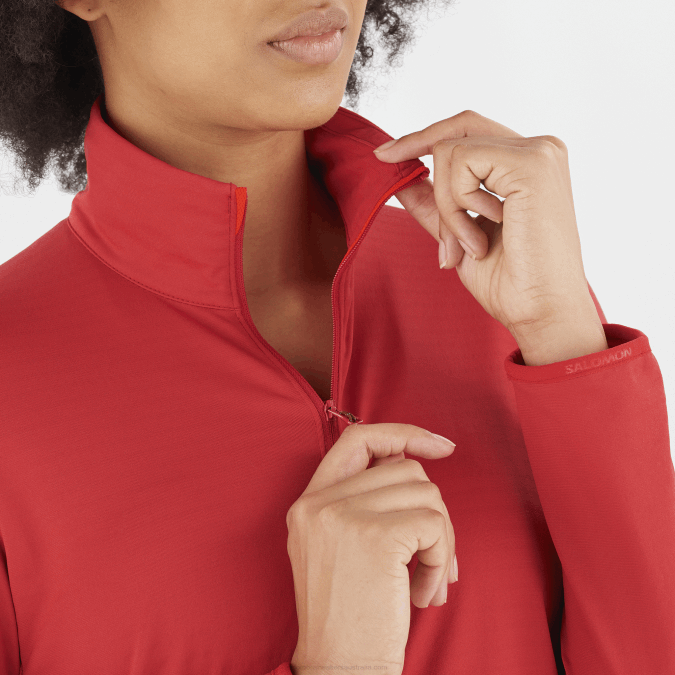 Women\'s Full Zip Midlayer Jacket - Essential Lightwarm V42L868 Salomon Samba - Salomon sneakers Australia