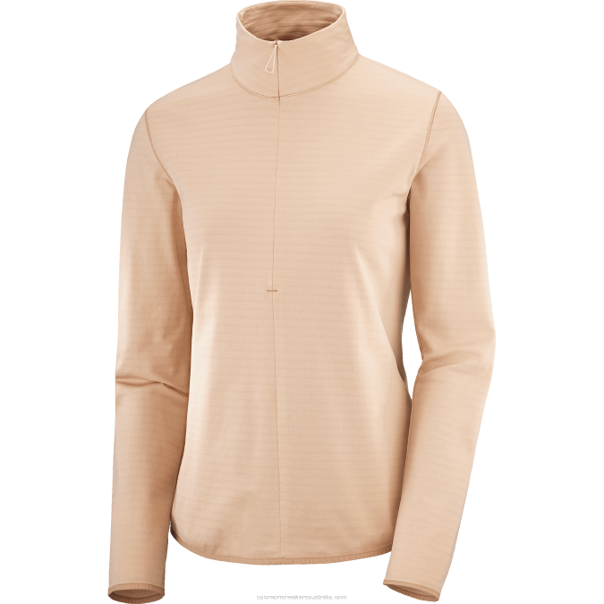 Women\'s Half Zip Midlayer Jacket - Essential Lightwarm V42L872 Salomon Sirocco - Salomon Australia