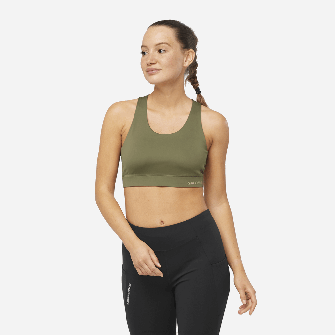 Women's Sports Bra - Cross Run V42L935 Salomon Grape Leaf - Salomon Australia