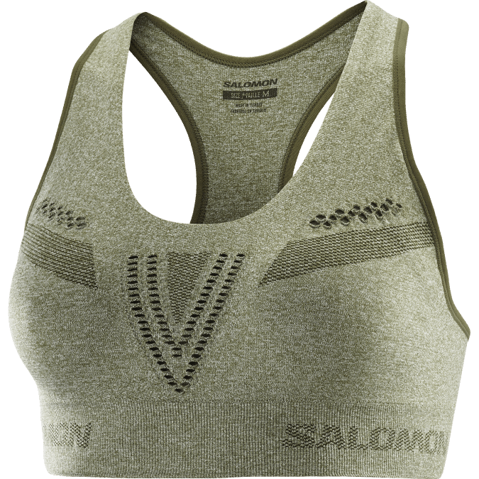 Women\'s Sports Bra - Essential Move On Seamless V42L938 Salomon Grape Leaf/Heather - Salomon Australia