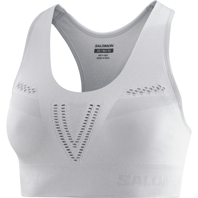 Women\'s Sports Bra - Essential Move On Seamless V42L941 Salomon Oyster Mushroom/Heather - Salomon shoes