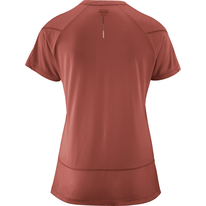Women\'s Short Sleeve T-Shirt - Cross Run V42L881 Salomon Hot Sauce - Salomon sneakers Australia