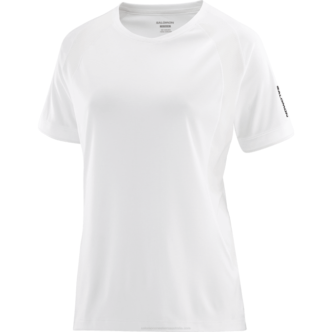 Women\'s Short Sleeve T-Shirt - Equipe V42L922 Salomon White - Salomon shoes