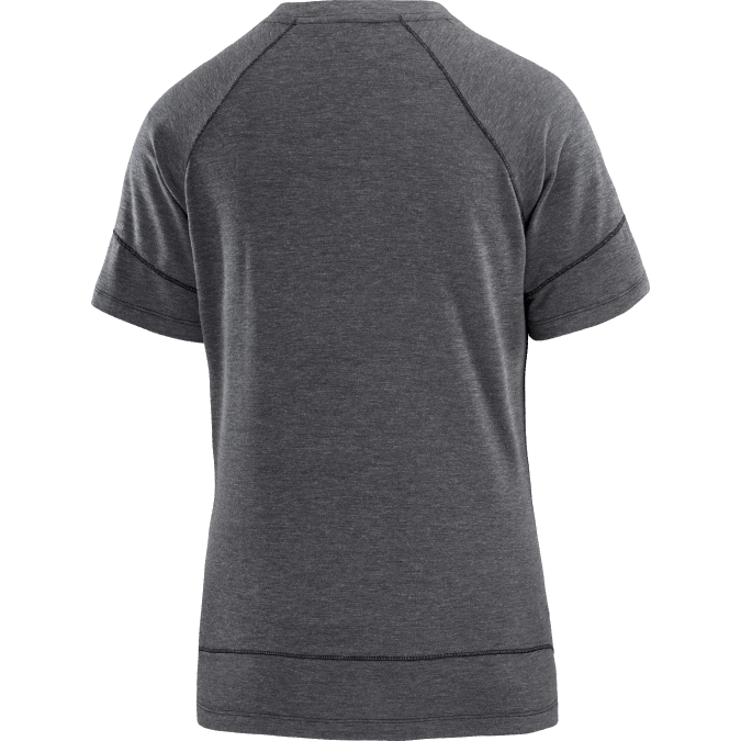 Women\'s Short Sleeve T-Shirt - Runlife V42L913 Salomon Deep Black/Heather - Salomon sneakers Australia