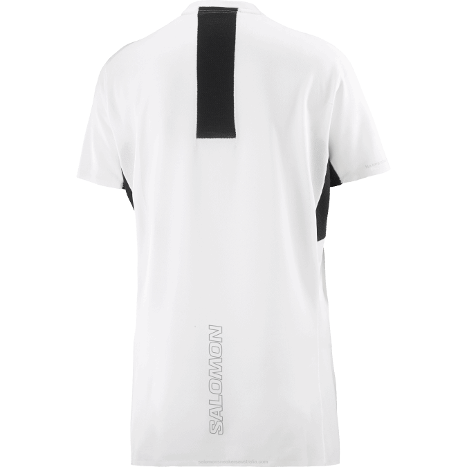 Women\'s Short Sleeve T-Shirt - Shortney V42L911 Salomon White/Deep Black - Salomon Australia