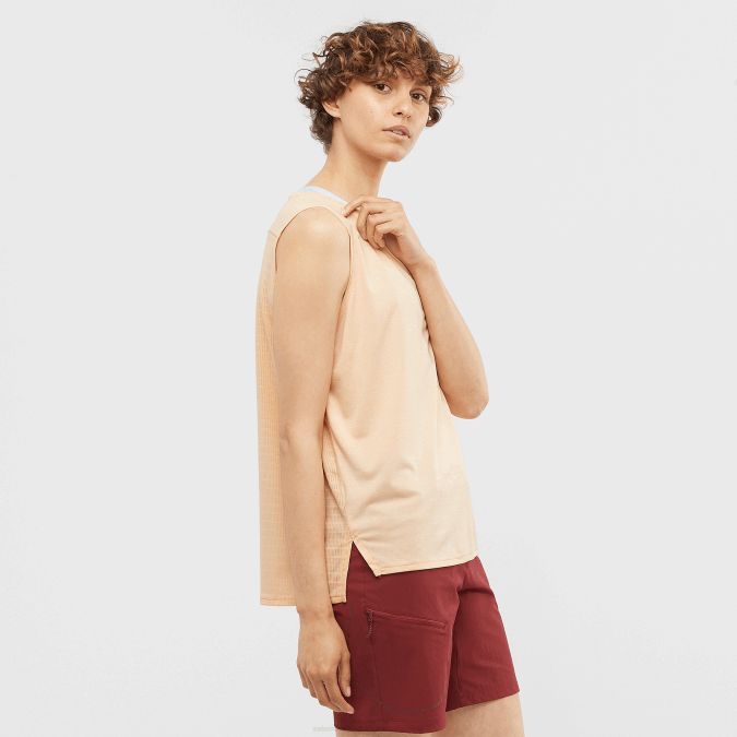 Women's Tank - Outline Summer V42L926 Salomon Apricot Ice - Salomon shoes