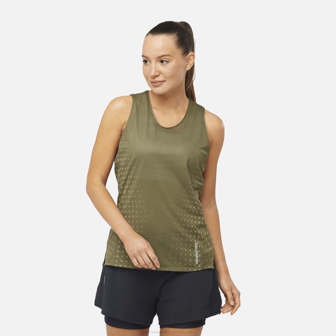 Women's Tank - Sense Aero V42L904 Salomon Grape Leaf/Dusky Green - Salomon Australia