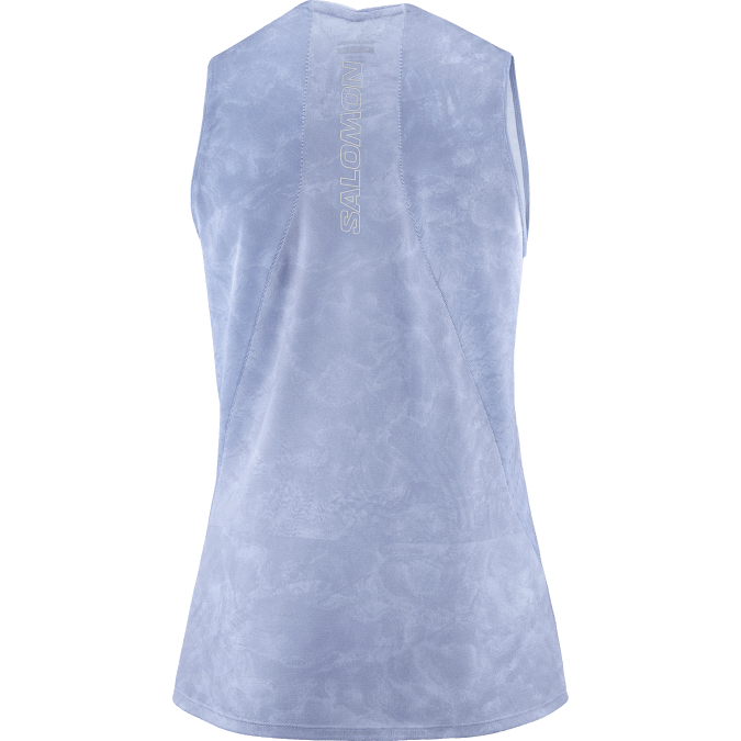 Women\'s Tank - Sense Aero V42L906 Salomon Chambray Blue/English Manor - Salomon sneakers Australia